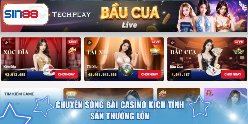Top 9 Game Bài Uy Tín 2026 - Lựa Chọn Đỉnh Cao Tại SIN88 4 Chuyên sòng bài Casino kịch tính săn thưởng lớn