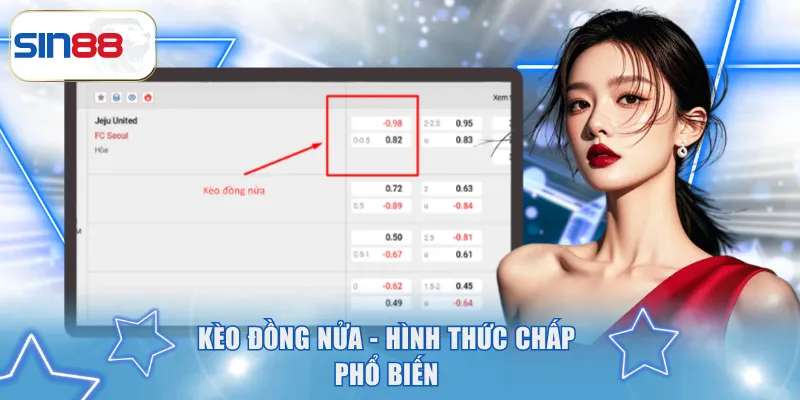 Kèo Đồng Nửa - Tỷ Lệ Cược Chấp Ít Chênh Lệch Tại SIN88 2 Kèo đồng nửa - Hình thức chấp phổ biến